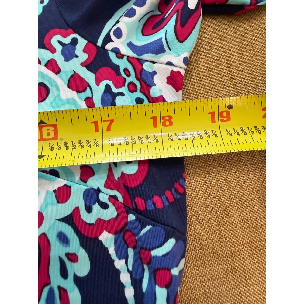 Talbots Womens Navy Blue Paisley Print Long Sleeve Button Front Shirt Dress M - Picture 5 of 7